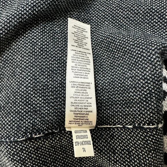 Easywear by Chico’s Size 3 Open Front Cardigan XL Womens Soft Knit Blue White - Picture 9 of 9